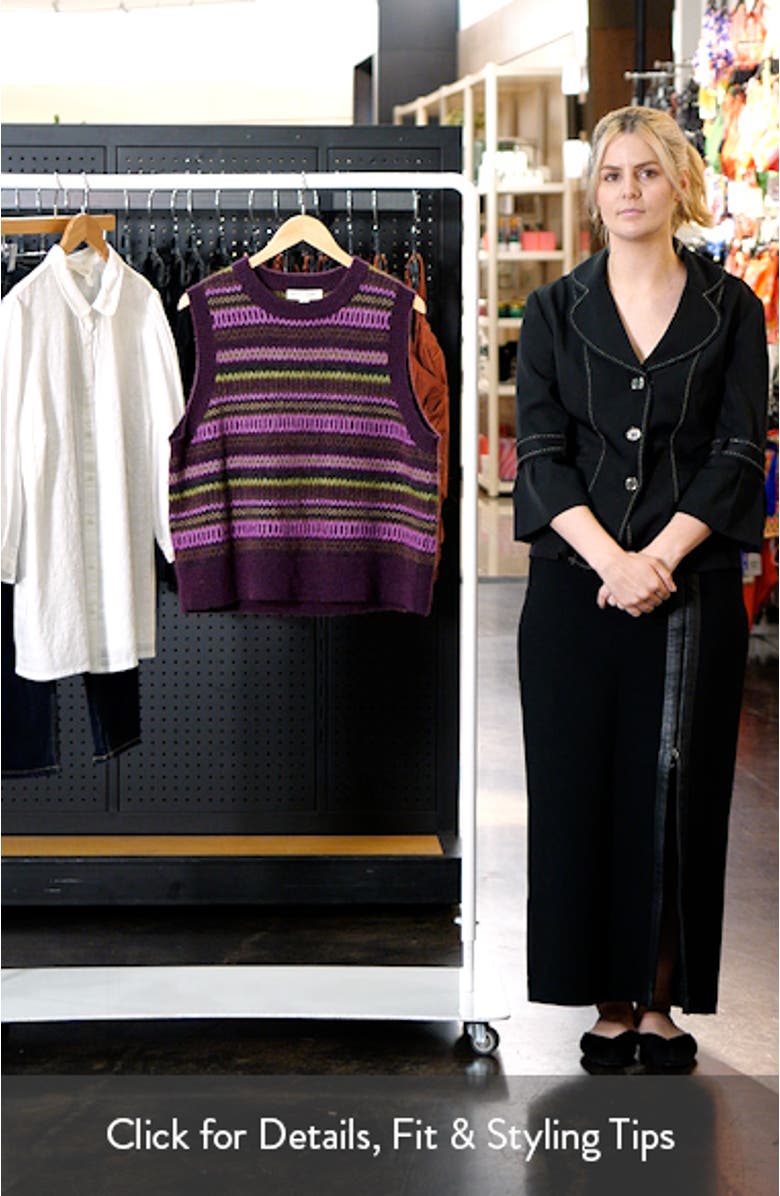 Annik Fair Isle Wool & Mohair Blend Sweater Vest, sales video thumbnail