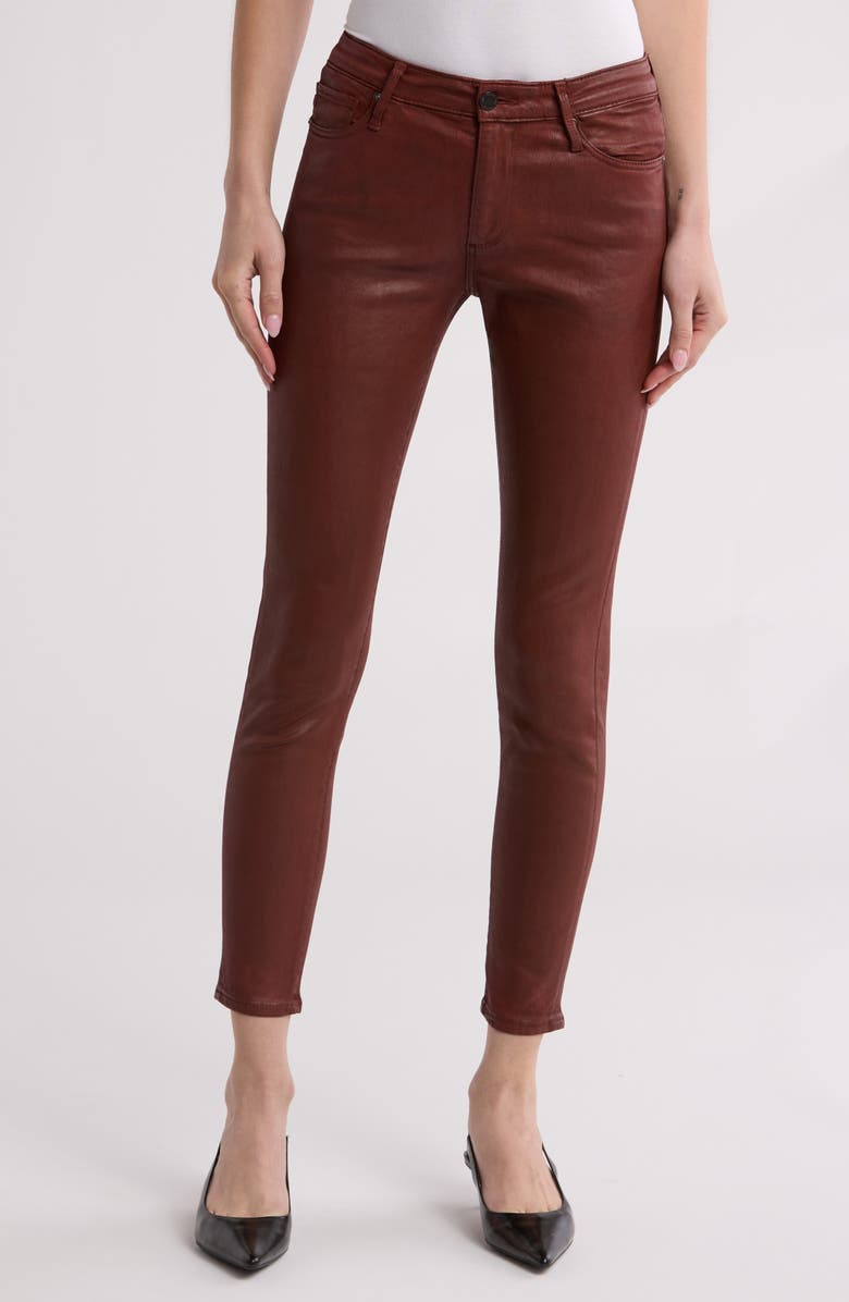 AG Farrah High Waist Ankle Skinny Jeans, Main, color, Ltt Lt Dark Hibiscus