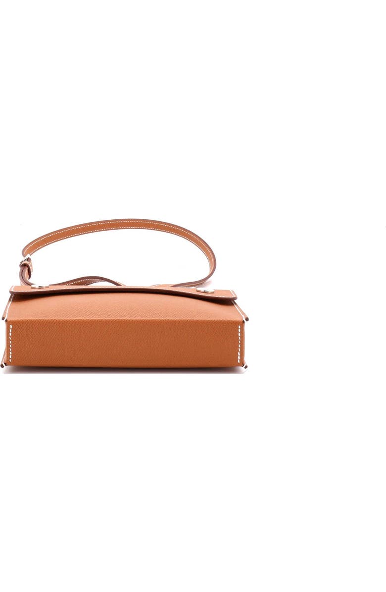Pre-Owned Hermes Hermesnap Wallet Bag Epsom, Alternate, color, Gold