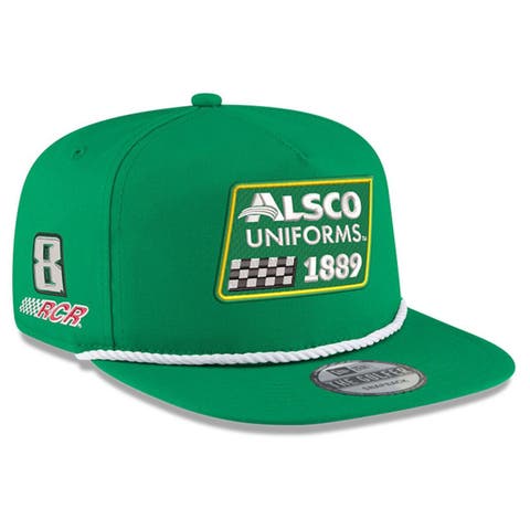 Men's New Era Kelly Green Kyle Busch Alsco Uniforms Golfer Snapback Adjustable Hat