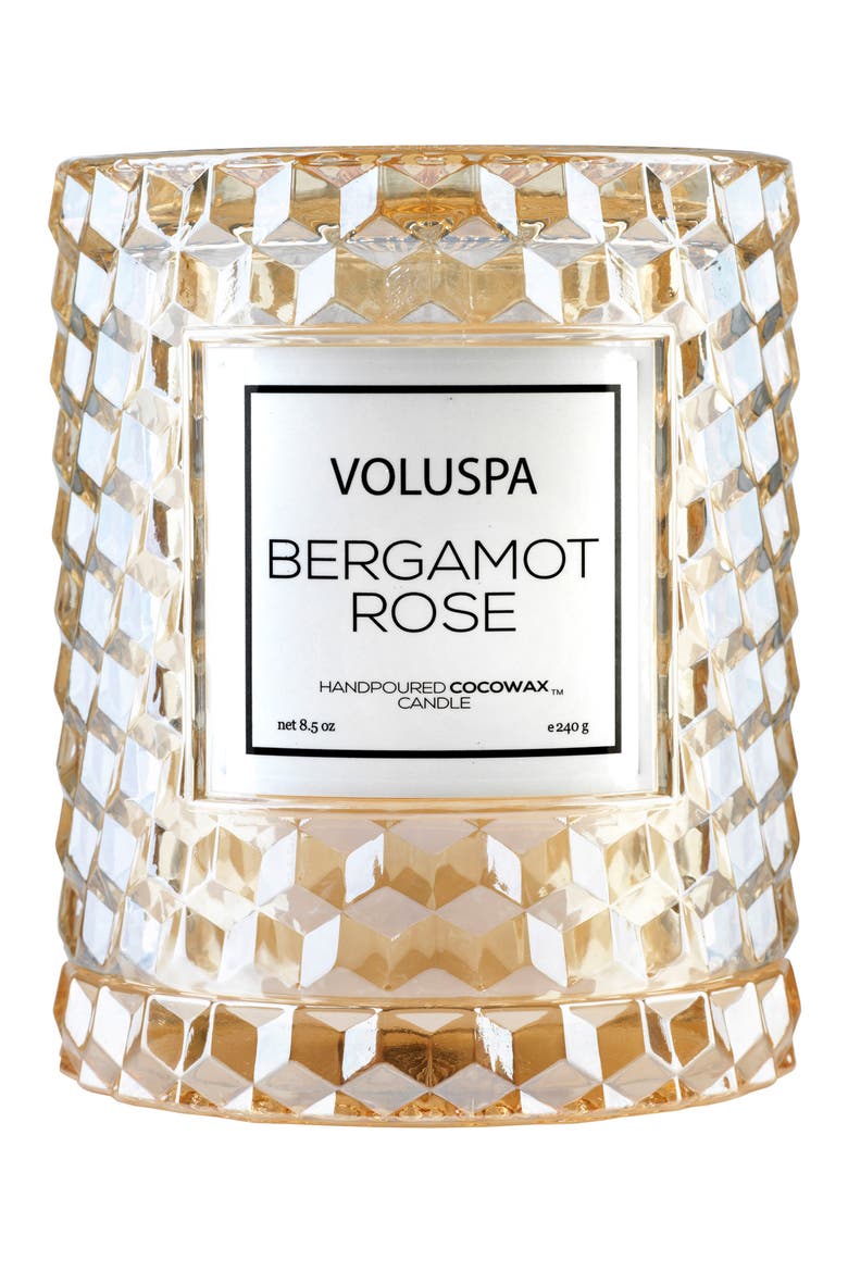 Roses Icon Cloche Cover Candle, Main, color, BERGAMOT ROSE