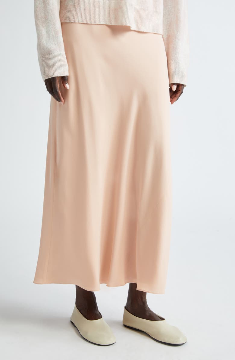 Lafayette 148 New York Bias Cut Silk Maxi Skirt, Main, color,