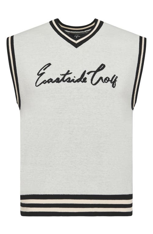 Shop Eastside Golf Relaxed Fit Sweater Vest In Jet Stream