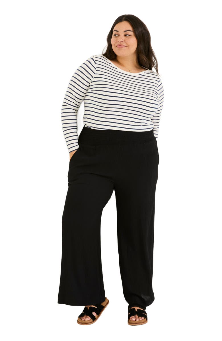 FatFace Plus Size Shirred Palazzo, Main, color,