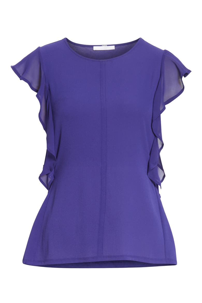 Esvea Ruffled Shell, Alternate, color, DEEP LILAC