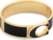 COACH Signature C Enamel Hinged Bangle