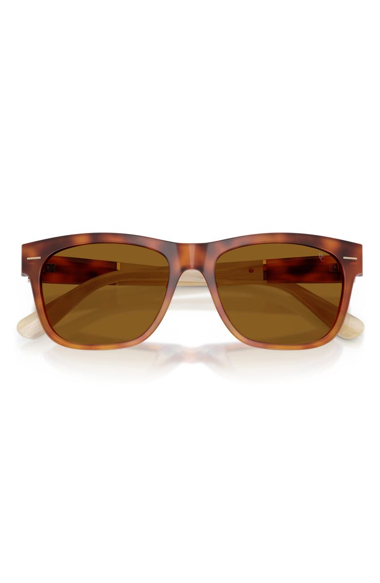 Brunello Cucinelli 55mm Pillow Sunglasses, Alternate, color, Havana / Terracotta