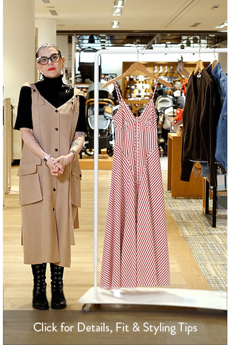 Arabella Stripe Midi Dress video