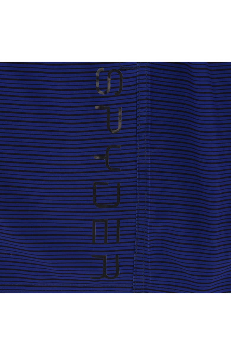 Spyder Gradient Stripe Volley Swim Shorts, Alternate, color, Dress Blue