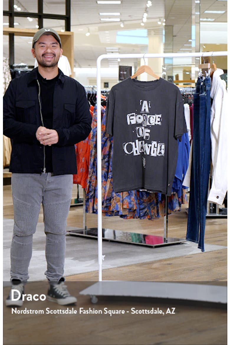 A Force of Change Oversize Cotton Graphic T-Shirt video