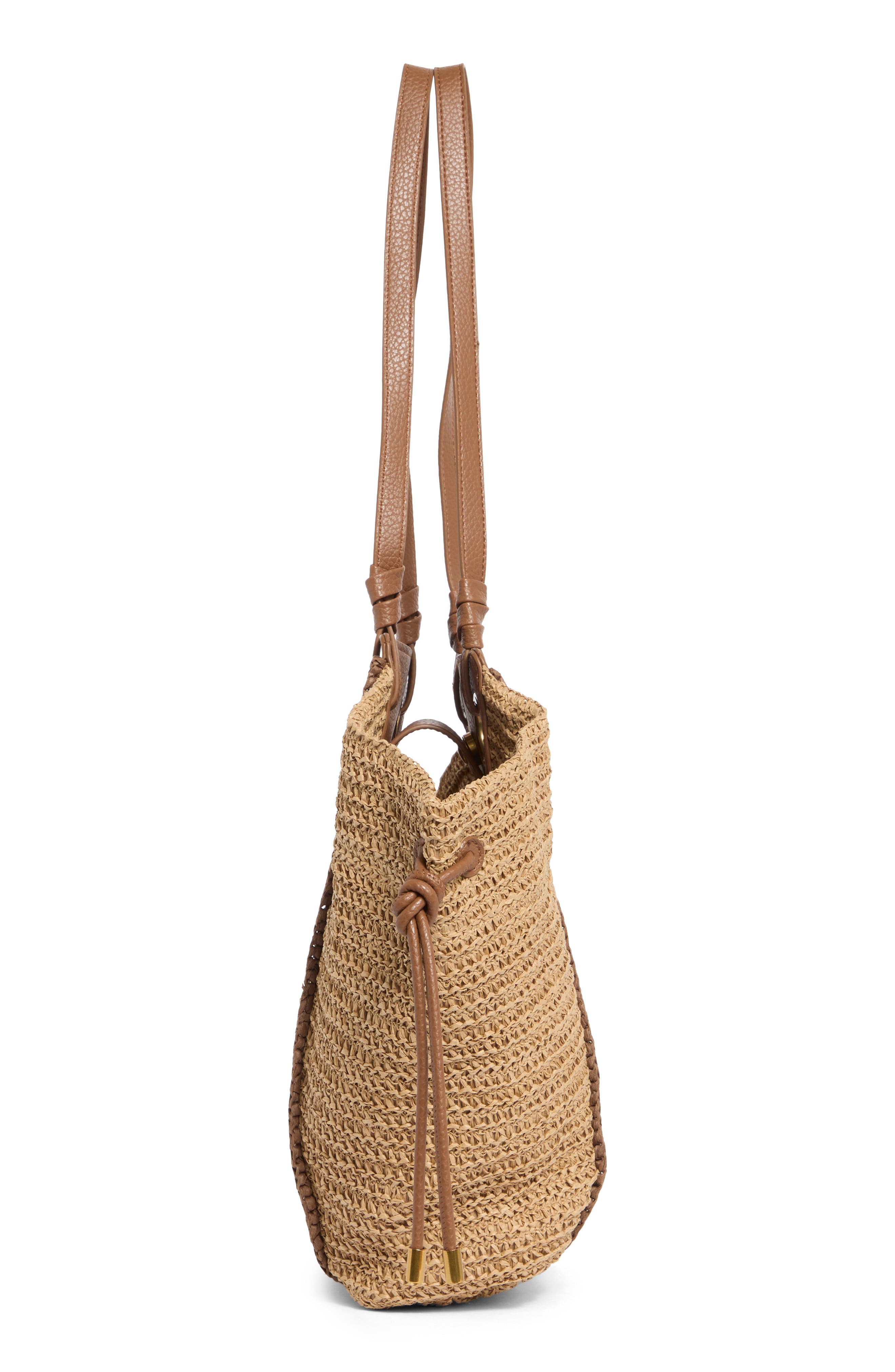 Bidris Mix Media Tote Bag, Alternate, color, NATURAL / NUTSHELL