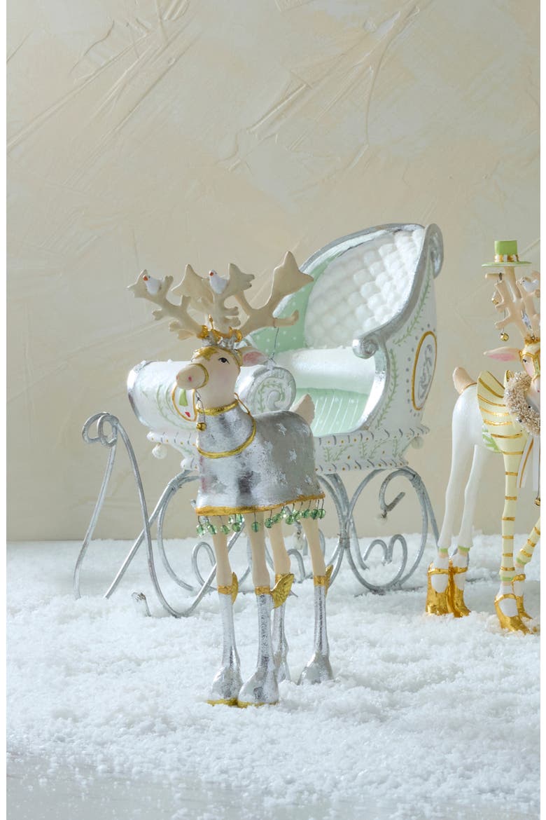 Patience Brewster Moonbeam Sleigh Decoration, Alternate, color, SILVER