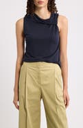 BOSS Epuete Drape Neck Jersey Top