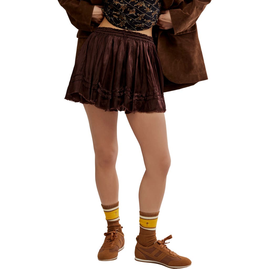 Free People Third Charm Miniskirt In Brown