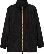 Burberry Check Trim Nylon Parka