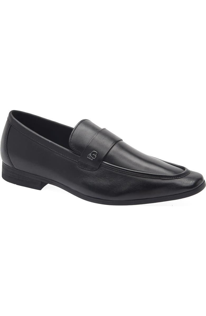 KARL LAGERFELD PARIS Leather Loafer, Main, color, Black
