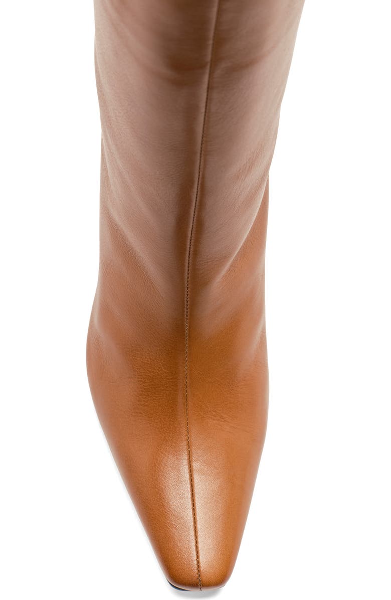 Free People Date Night Knee High Boot, Alternate, color, Tan Leather