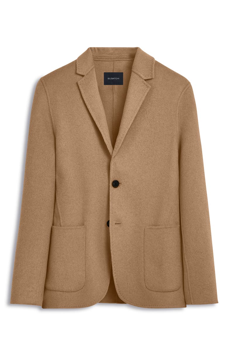 Bugatchi Wool Blend Double Button Blazer, Alternate, color, Camel