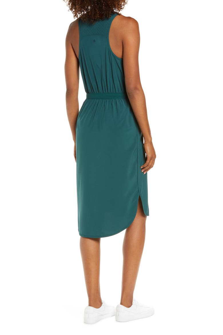 Mix It Up Performance Stretch Recycled Polyester Tank Dress, Alternate, color, GREEN MOSS