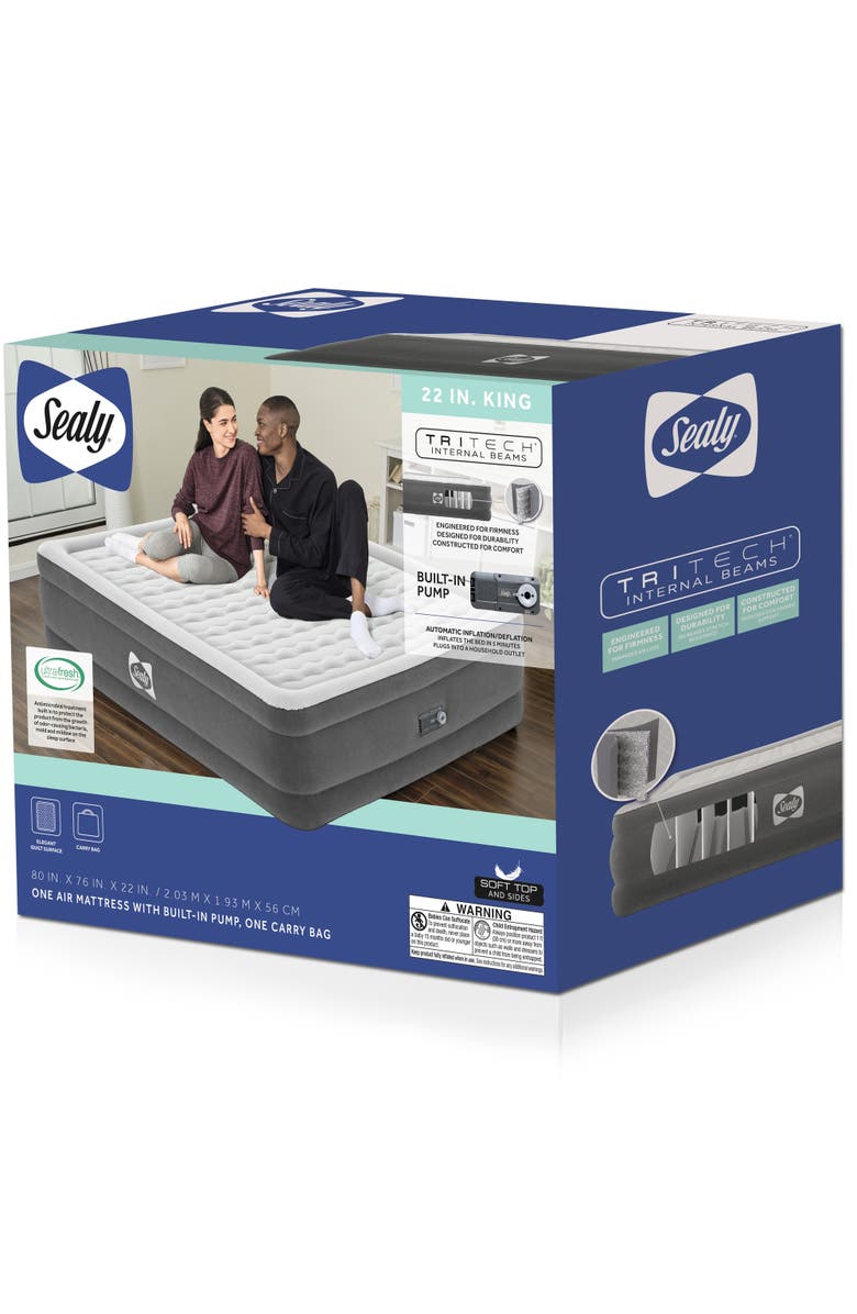 Sealy Air Mattress King Builtin Ac Pump, Alternate, color, Multicolored