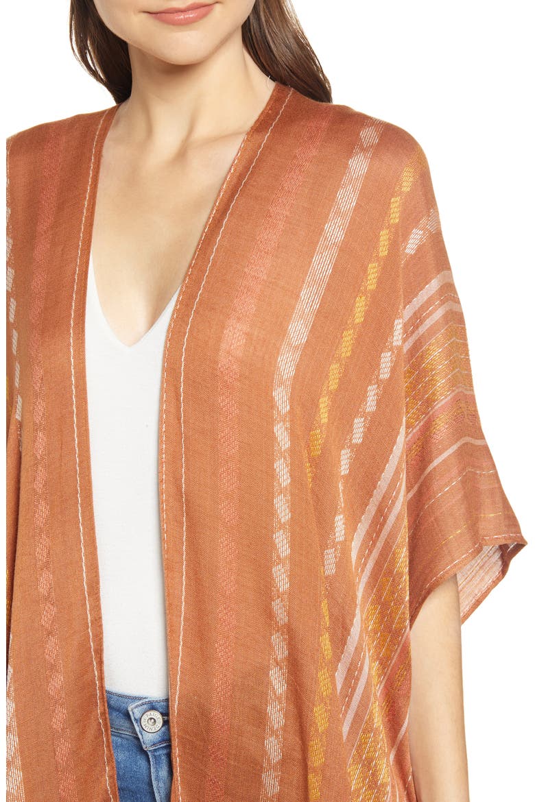 Vida Stripe Duster, Alternate, color, COOPER