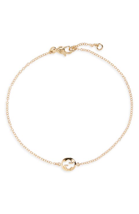 18K Gold Interlocking G Chain Bracelet