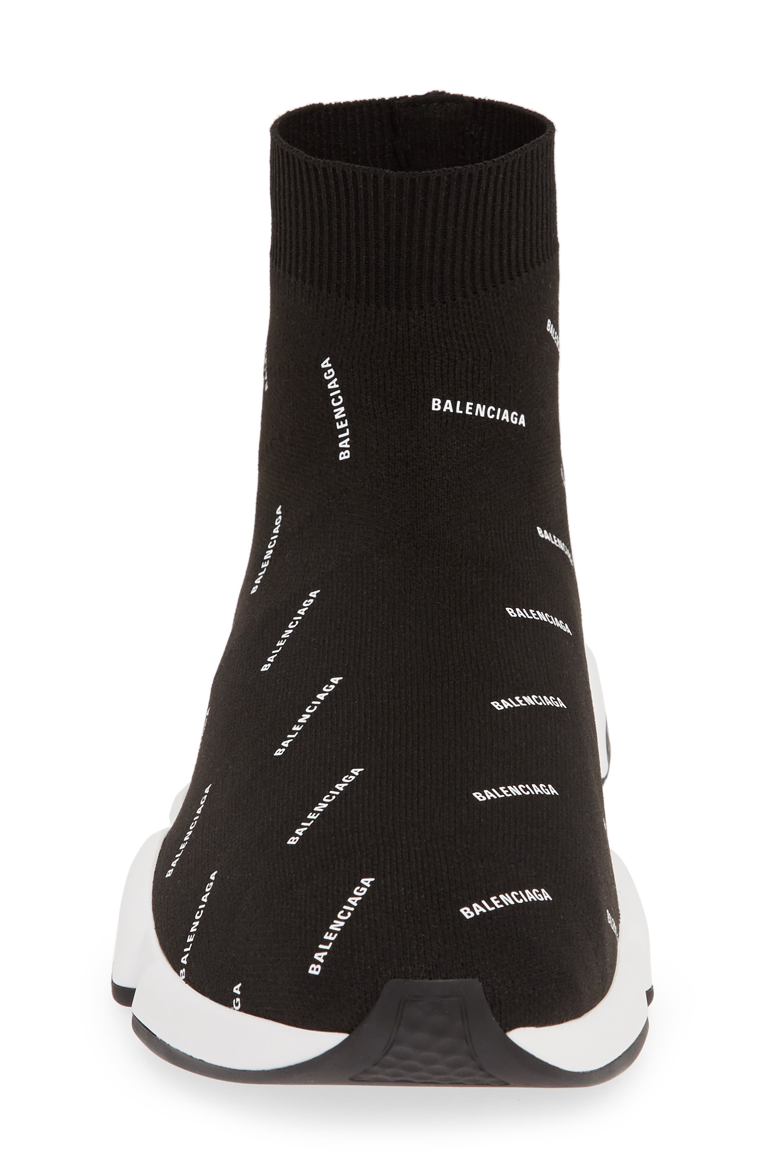 Balenciaga Logo Speed Slip-On, Alternate, color, 