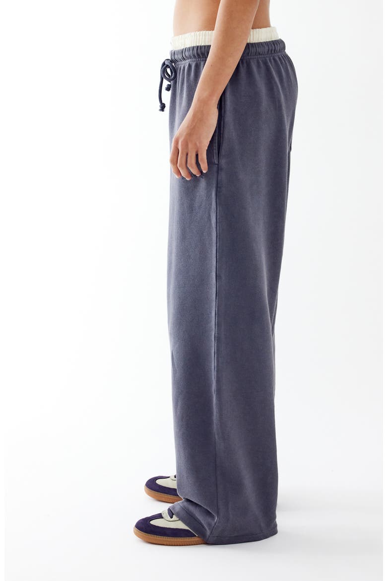 Boxer Wide Leg Sweatpants, Alternate, color, WASHED BLACK