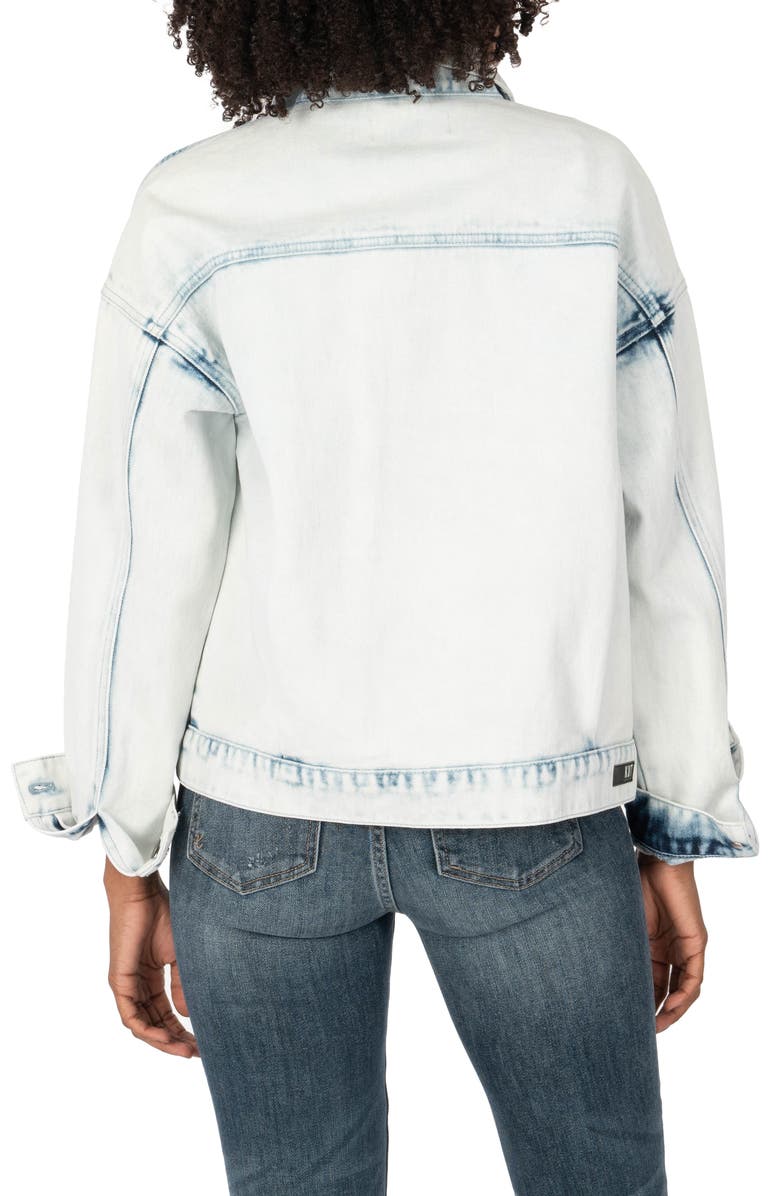 KUT from the Kloth Bleached Denim Jacket, Alternate, color,