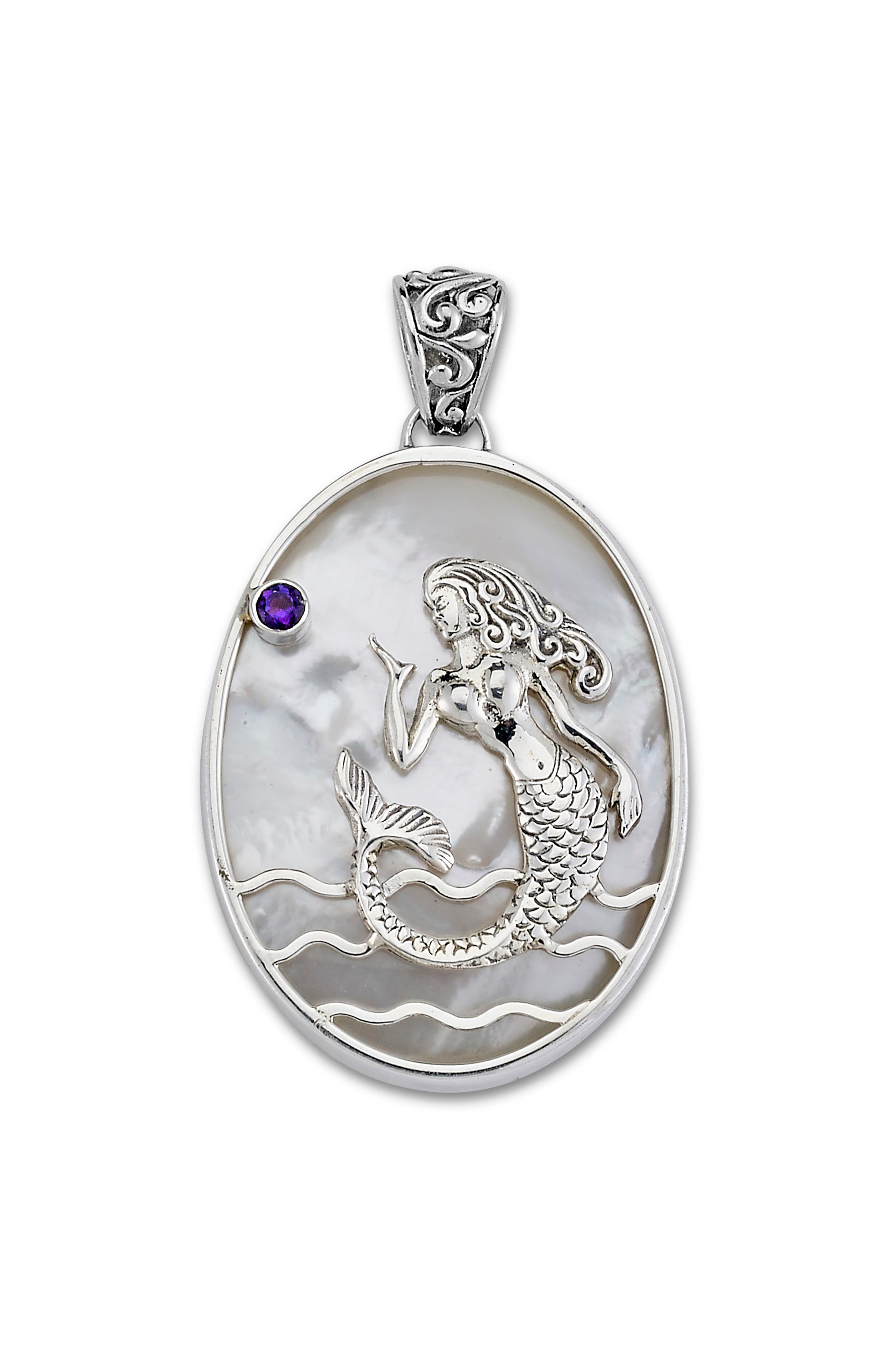 SAMUEL B. Oval Mermaid Pendant