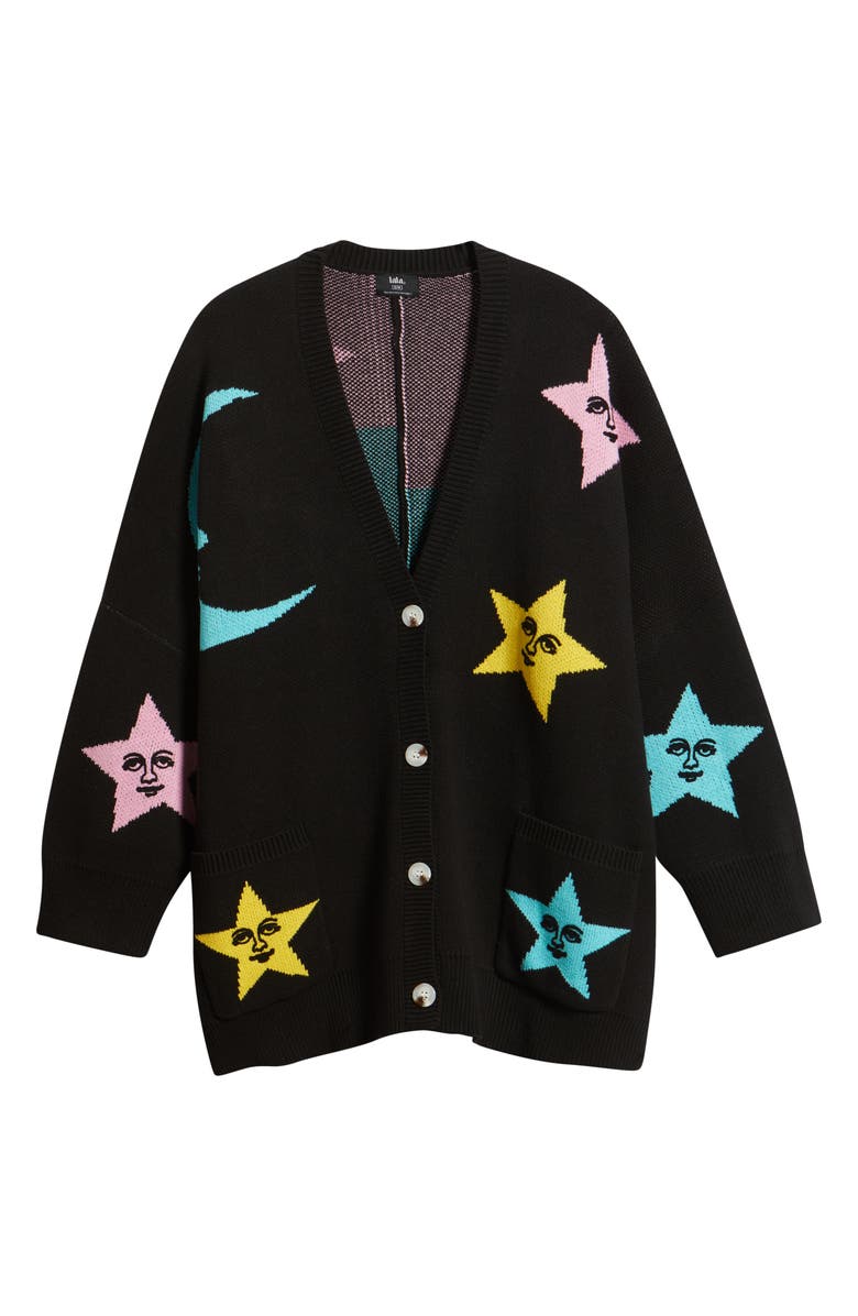 Dressed in Lala All Knowing Cotton Blend Cardigan, Main, color,