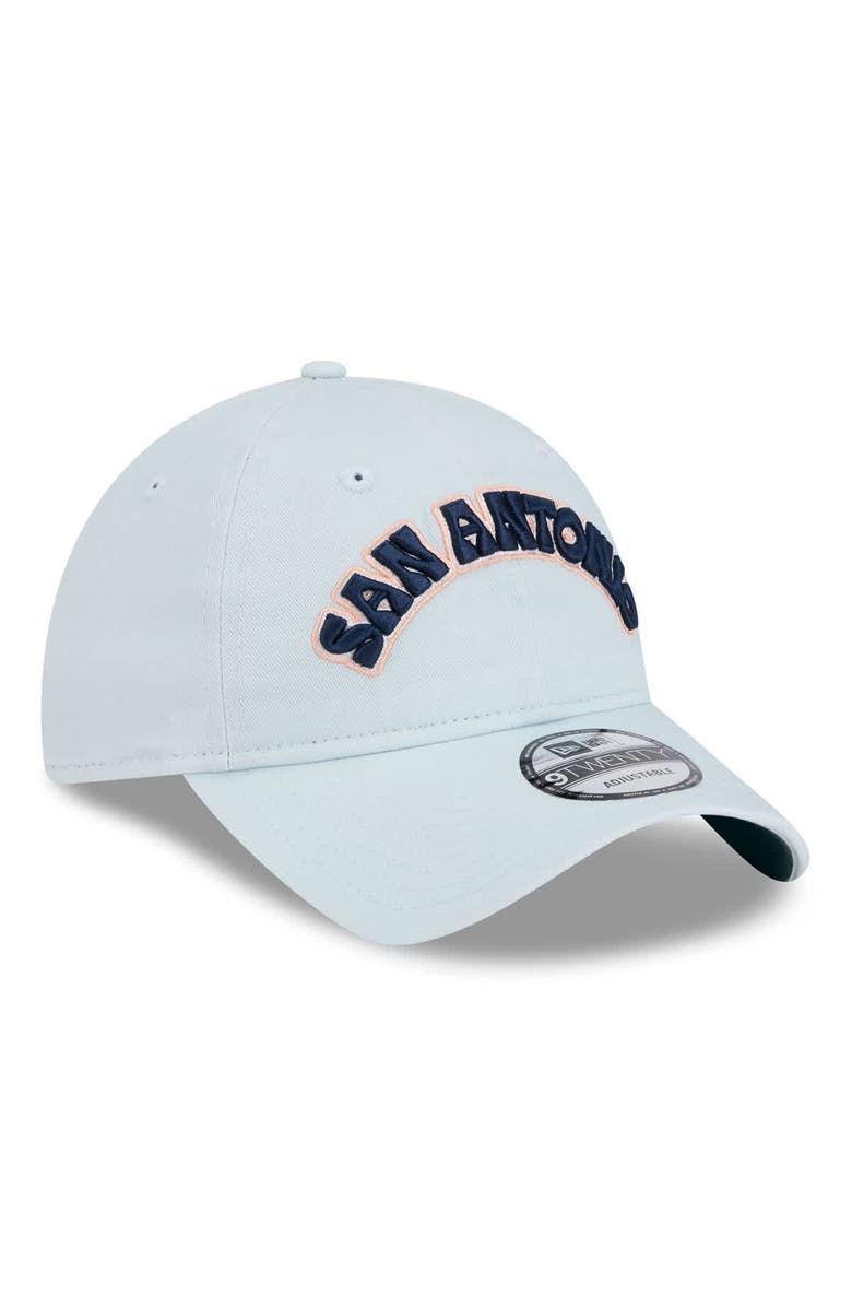 New Era Men's New Era  Light Blue San Antonio Spurs 2024/25 City Edition 9TWENTY Adjustable Hat, Alternate, color, 
