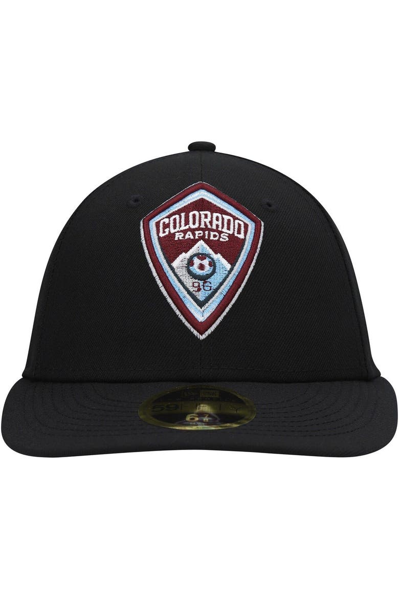 Men's New Era Black Colorado Rapids Primary Logo Low Profile 59FIFTY Fitted Hat, Alternate, color, Black