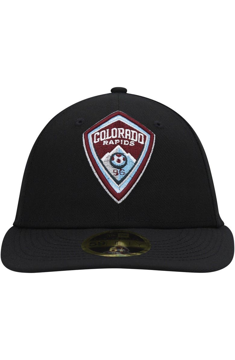 New Era Men's New Era Black Colorado Rapids Primary Logo Low Profile 59FIFTY Fitted Hat, Alternate, color, Black