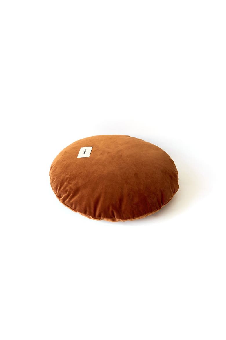 The Large Circle in Velvet, Alternate, color, Rust