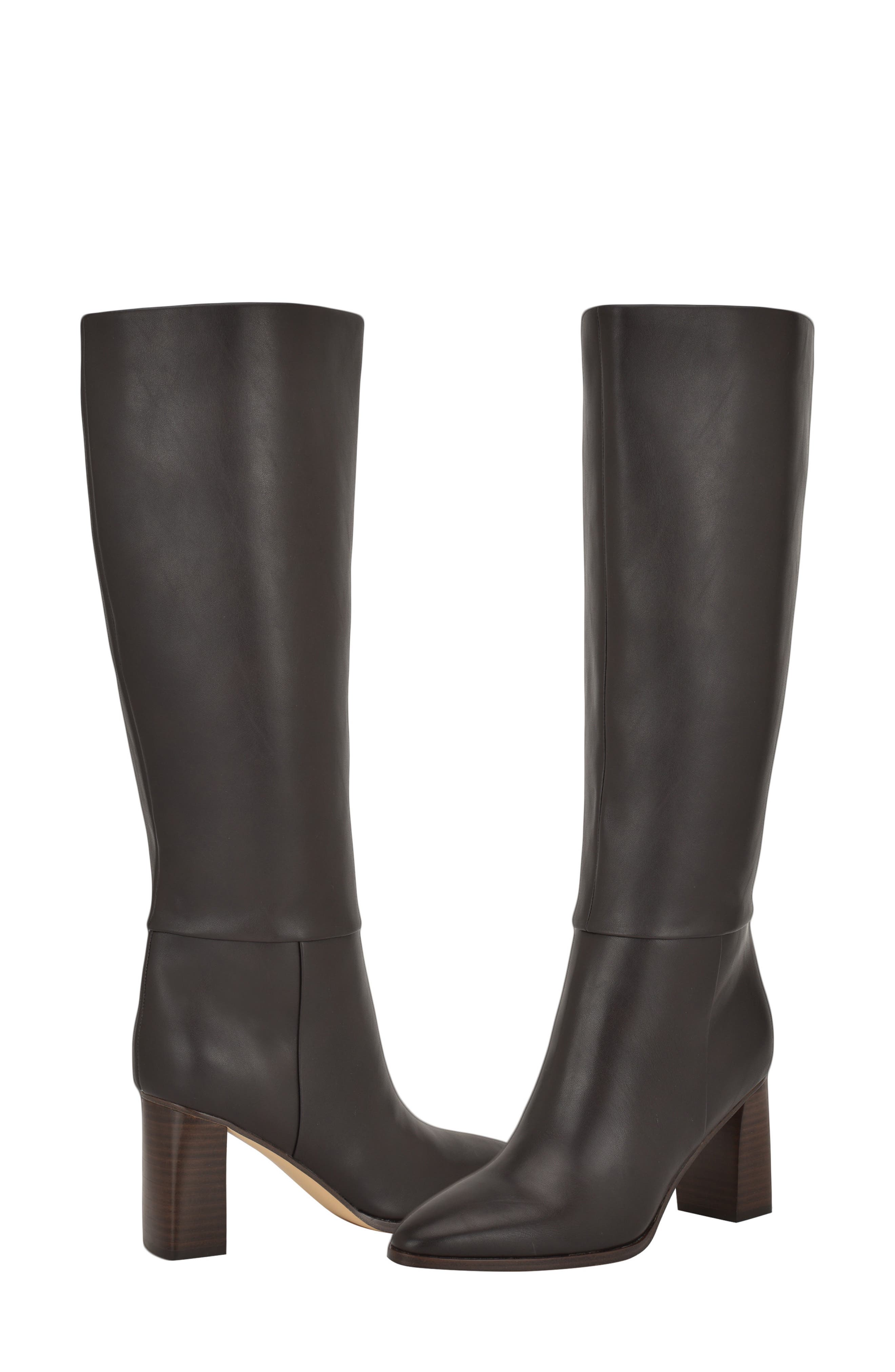 Dawna Knee High Boot, Alternate, color, DARK BROWN