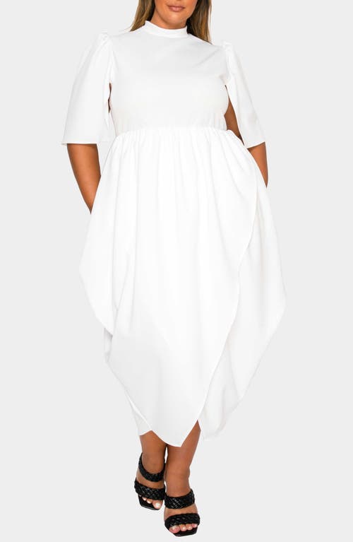 L I V D Aesira Tulip Hem Maxi Dress In White