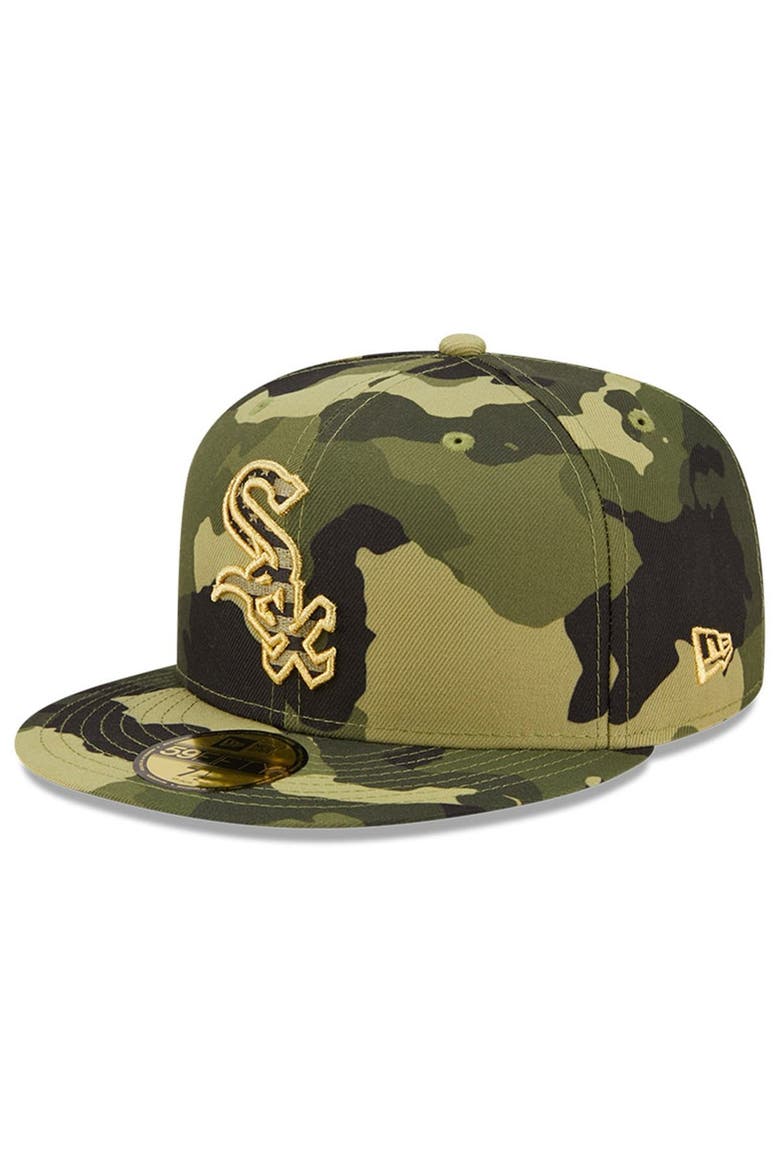 Men's New Era Camo Chicago White Sox 2022 Armed Forces Day On-Field 59FIFTY Fitted Hat, Alternate, color, Camo