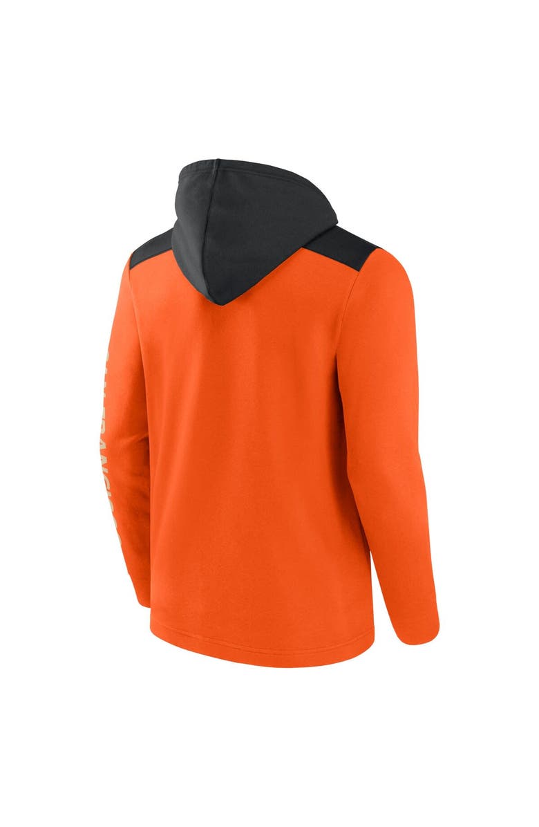 FANATICS Men's Fanatics Orange/Black San Francisco Giants Ace Hoodie Full-Zip Sweatshirt, Alternate, color, Orange