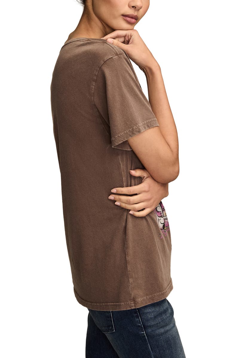 Lucky Brand Rolling Stones Tattoo Cotton Graphic T-Shirt, Alternate, color, Shopping Bag