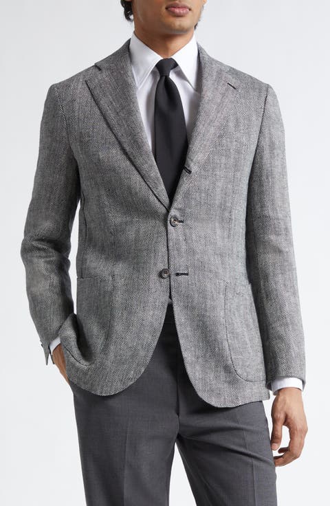 Waverly Linen Herringbone Sport Coat