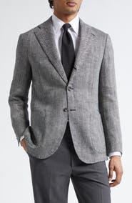 J. Mueser Waverly Linen Herringbone Sport Coat