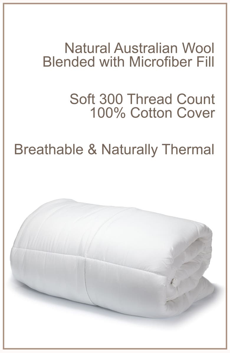 MELANGE HOME Australian Wool Fill Comforter, Alternate, color, White