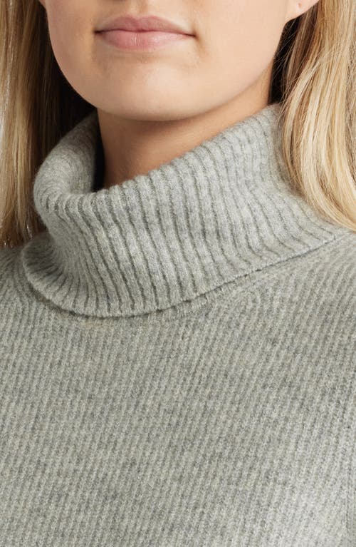 Caslon ® Rib Turtleneck Sweater In Grey Medium Heather