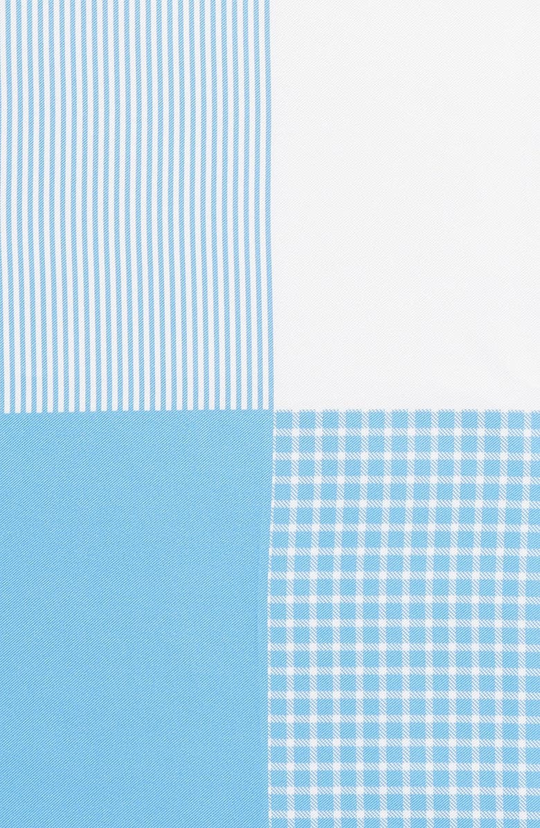 Nordstrom Panel Silk Pocket Square, Alternate, color, Blue