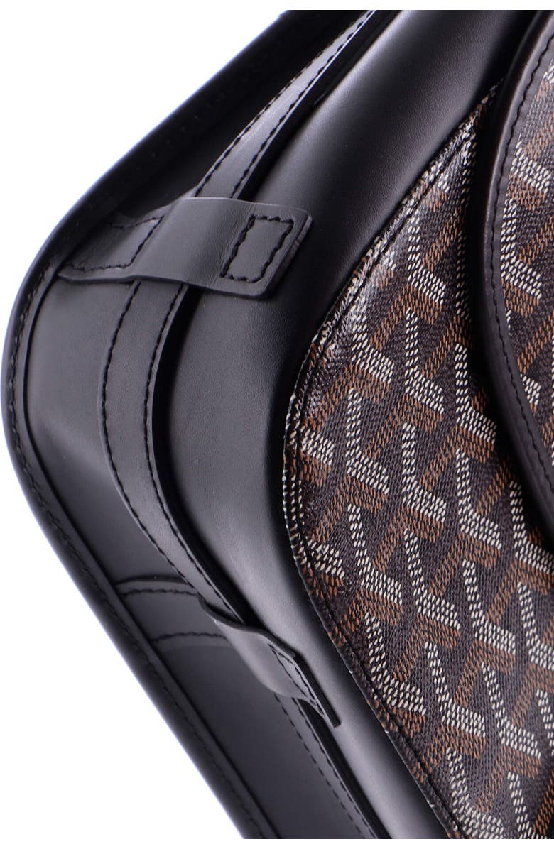 Pre-Owned Goyard Belvedere II Messenger Bag Coated Canvas MM, Alternate, color, Black