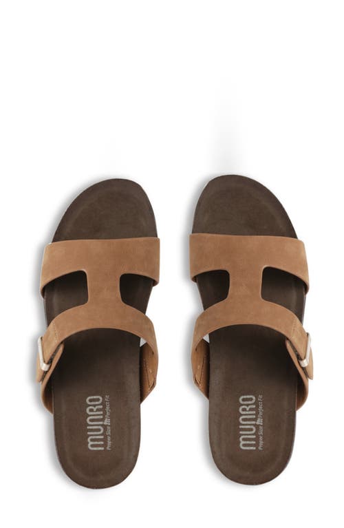 Munro Jody Slide Sandal In Brown
