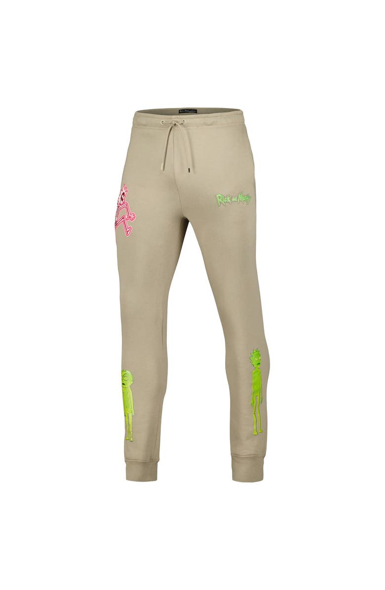 Freeze Max Men's Freeze Max  Khaki Rick And Morty Electric Shock Rick Jogger Pants, Alternate, color, 