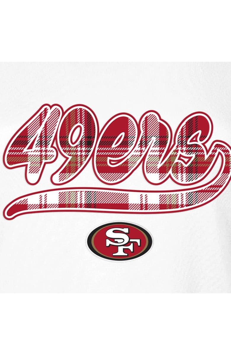 New Era Women's New Era White/Scarlet San Francisco 49ers 3rd Down T-Shirt, Alternate, color, White