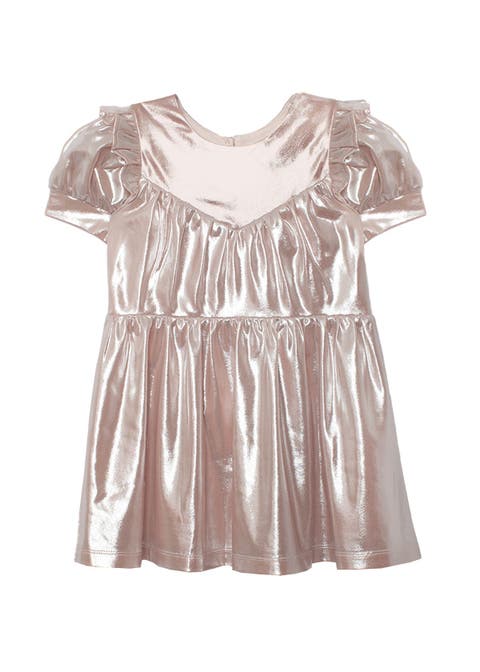 Golden Glow Pink Dress